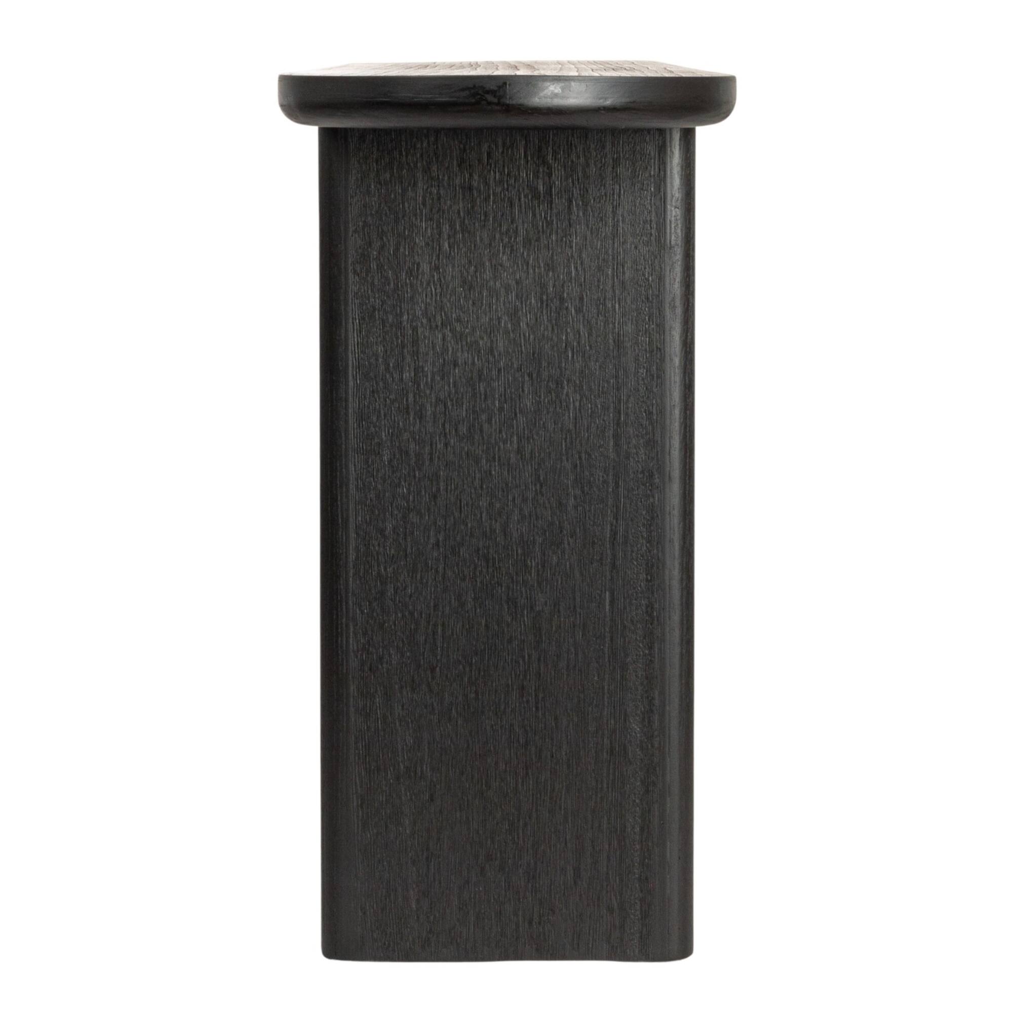 Hello Honey® Black Sturdy Fir Wood Console Table